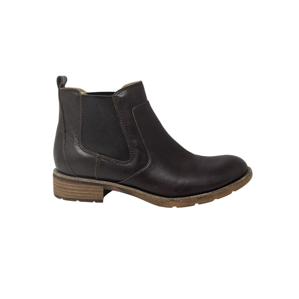 Sofft Brown Leather Chelsea Ankle Boots Women's Size 7.5 Comfort - Picture 2 of 13